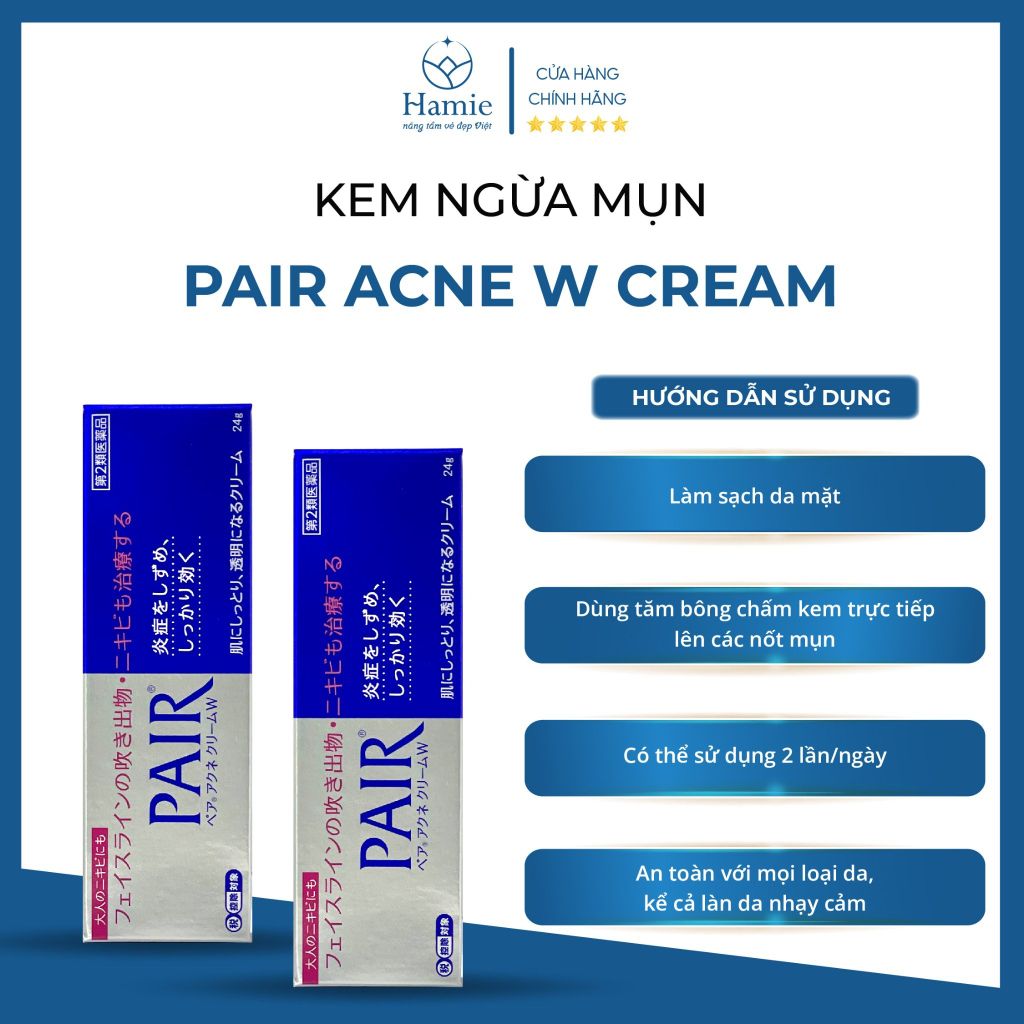 Chấm Mụn Pair Acne W Cream 24gr Nhật Bản