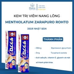 Kem Rohto Trị Viêm Nang Lông Mentholatum Zarapuro 35gr Nhật Bản
