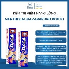 Kem Rohto Trị Viêm Nang Lông Mentholatum Zarapuro 35gr Nhật Bản