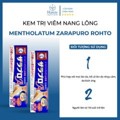 Kem Rohto Trị Viêm Nang Lông Mentholatum Zarapuro 35gr Nhật Bản