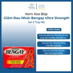 Dầu Nóng Bengay 113g của Mỹ Giảm Đau Nhức Ultra Strength Set 2 Tuýp