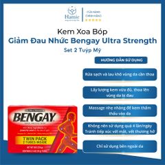 Dầu Nóng Bengay 113g của Mỹ Giảm Đau Nhức Ultra Strength Set 2 Tuýp