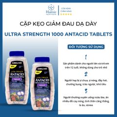 Kẹo Ngậm Bao Tử Ultra Strength 1000 265 Viên Mỹ