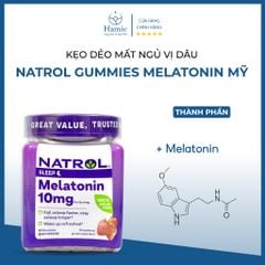 Kẹo Ngủ Melatonin Gummies Natrol 10mg 90 Viên Mỹ