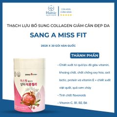 Thạch Lựu Bổ Sung Collagen Sang A MISS FIT 20gr x 30 Gói Hàn Quốc