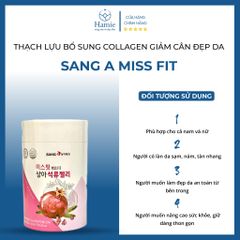 Thạch Lựu Bổ Sung Collagen Sang A MISS FIT 20gr x 30 Gói Hàn Quốc