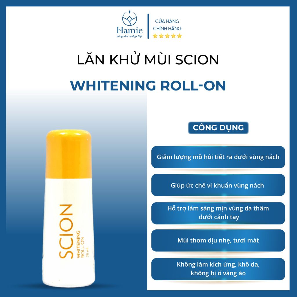 Lăn Khử Mùi Malaysia Scion Brightening Roll On 75ml