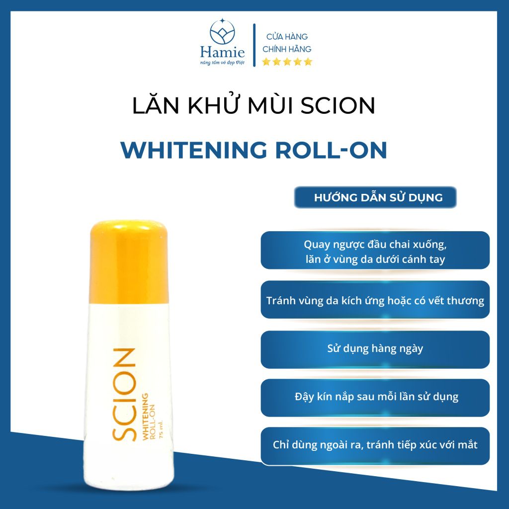Lăn Khử Mùi Malaysia Scion Brightening Roll On 75ml