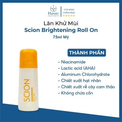 Scion Chính Hãng Lăn Khử Mùi Brightening Roll On 75ml