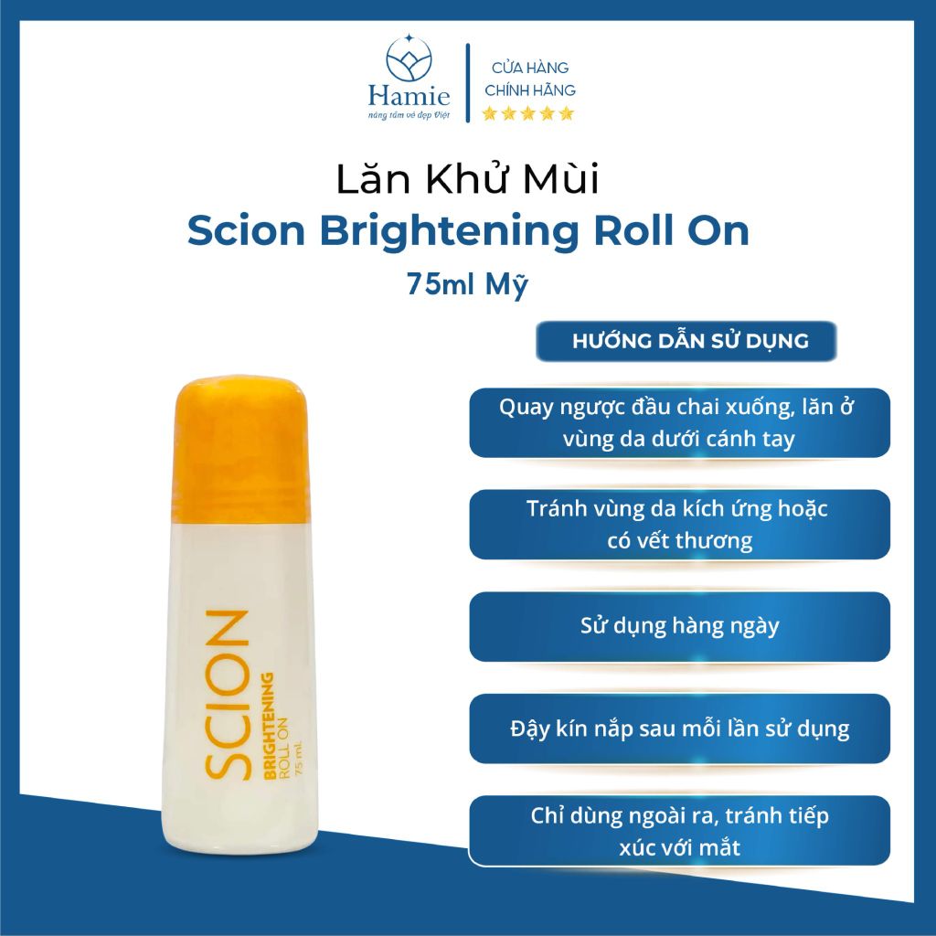 Scion Chính Hãng Lăn Khử Mùi Brightening Roll On 75ml