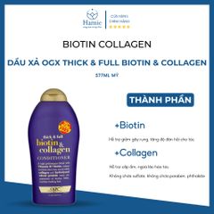Dầu Xả Biotin Tím OGX Thick & Full 577ml Mỹ
