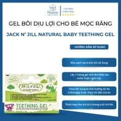 Gel Bôi Jack N’ Jill Dịu Lợi Cho Bé Mọc Răng Natural 15gr Úc