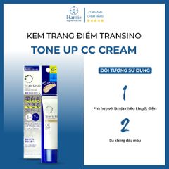 Kem Nền Che Khuyết Điểm Transino Tone Up CC Cream 30gr Nhật Bản