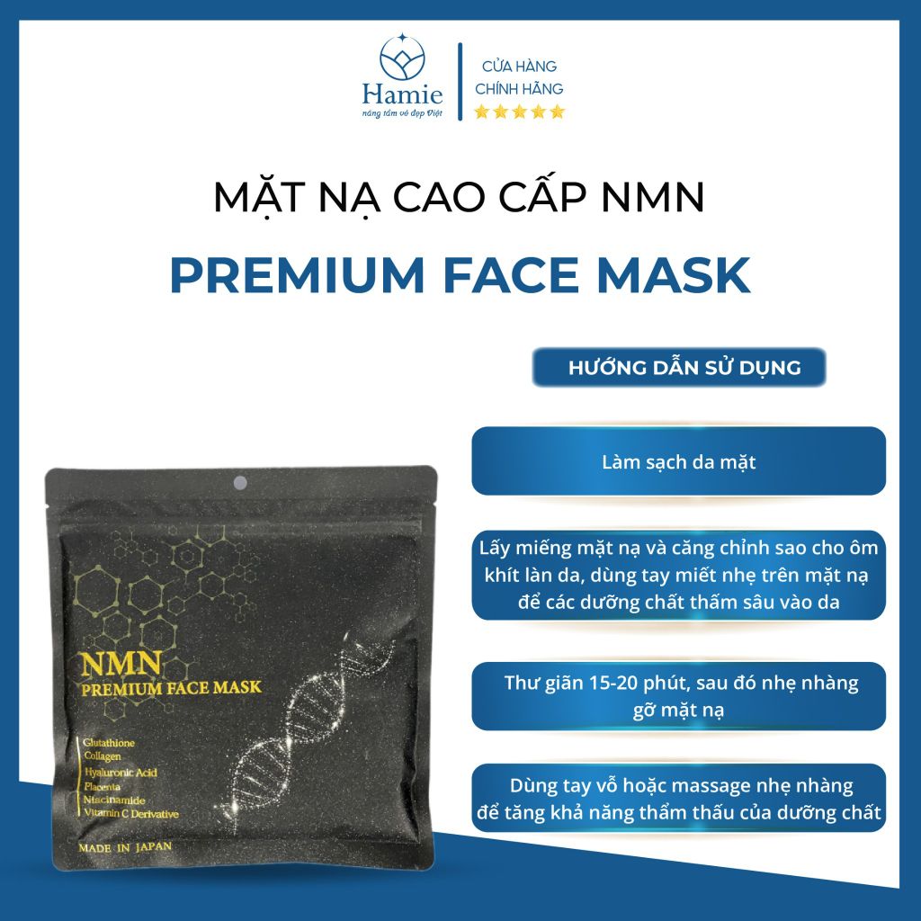 Mặt nạ NMN Premium Face Mask 30 Miếng Nhật Bản