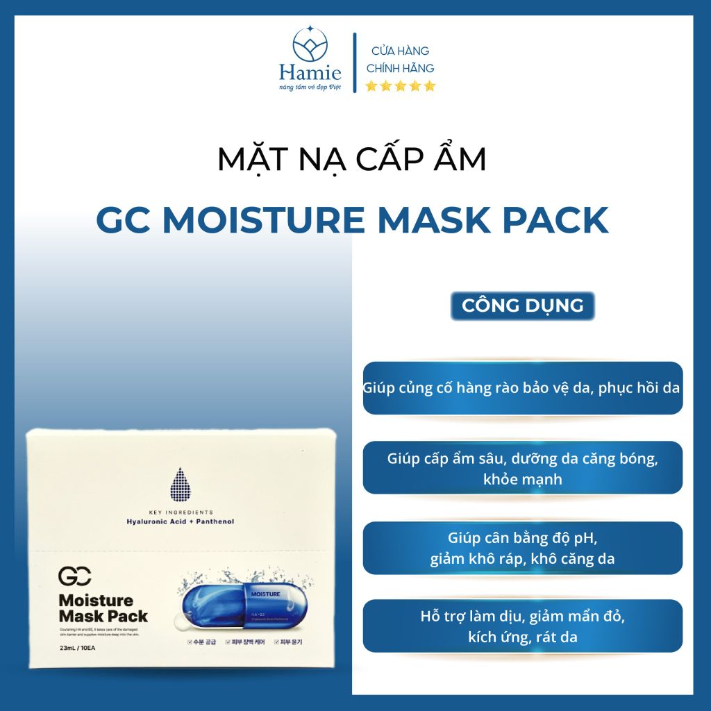Mặt Nạ Cấp Ẩm GC Moisture Mask Pack 23ml Hàn Quốc