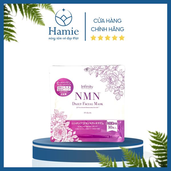 Mặt Nạ Dưỡng Ẩm Nâng Cơ Da Infinity NMN 30 Miếng Nhật Bản