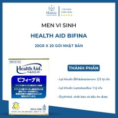 Men Bifina Health Aid Hỗ Trợ Tiêu Hóa 20gr x 20 Gói Nhật Bản