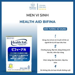 Men Bifina Health Aid Hỗ Trợ Tiêu Hóa 20gr x 20 Gói Nhật Bản