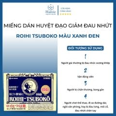 Miếng Dán Huyệt Đạo Giảm Đau Roihi Tsuboko 156 Miếng Nhật Bản