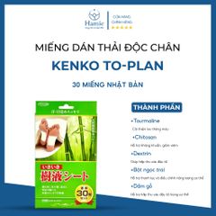 Miếng Dán Thải Độc Kenko To-Plan 30 Miếng Nhật Bản