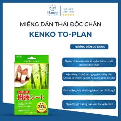Miếng Dán Thải Độc Kenko To-Plan 30 Miếng Nhật Bản