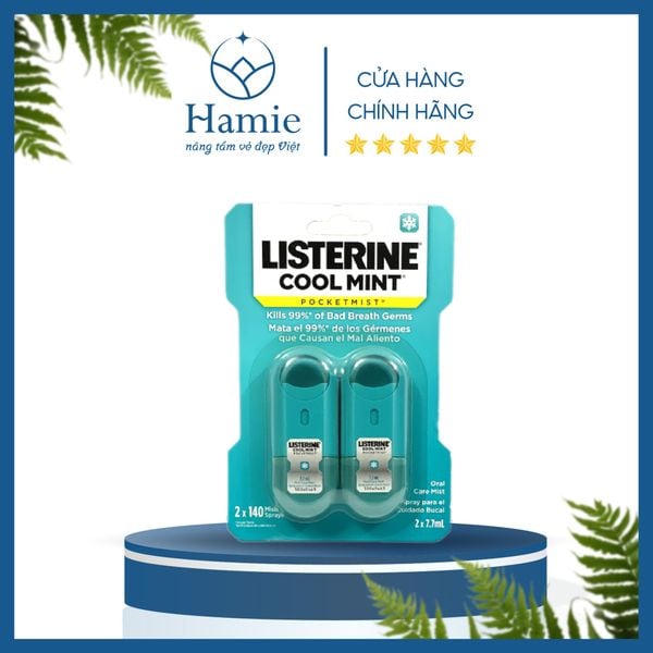 Giấy Ngậm Listerine Thơm Miệng Cool Mint 72 Miếng Của Mỹ