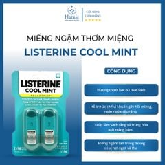 Giấy Ngậm Listerine Thơm Miệng Cool Mint 72 Miếng Của Mỹ