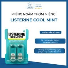 Giấy Ngậm Listerine Thơm Miệng Cool Mint 72 Miếng Của Mỹ