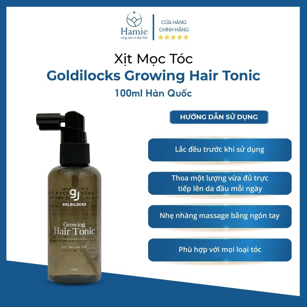 Xịt Mọc Tóc Hàn Quốc Goldilocks Growing Hair Tonic 100ml