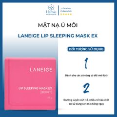 Mặt Nạ Ủ Môi Laneige Lip Sleeping Mask Ex (Berry-Màu Hồng) 20gr Hàn Quốc