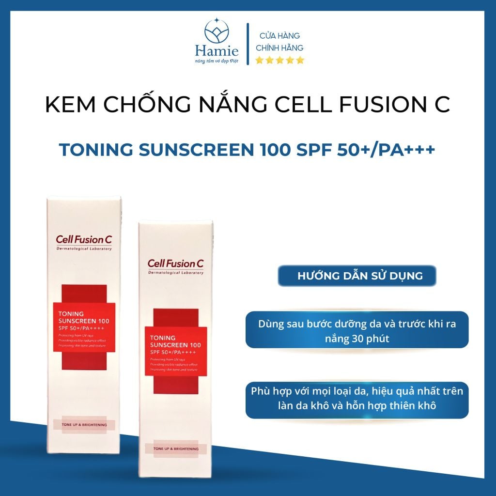 Kem Chống Nắng Cell Fusion C Hồng SPF 50+/PA+++ 50ml Hàn Quốc
