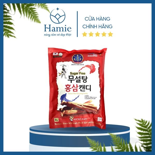 Kẹo Hồng Sâm Hàn Quốc Giảm Cân 365 Sugar Free Korea Red Ginseng 500gr