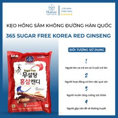 Kẹo Hồng Sâm Hàn Quốc Giảm Cân 365 Sugar Free Korea Red Ginseng 500gr