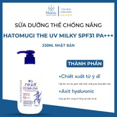 Kem Dưỡng Chống Nắng Hatomugi The UV Milky 250ml Nhật Bản