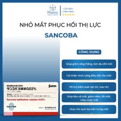 Nhỏ Mắt Sancoba 5ml Phục Hồi Thị Lực x 10 Chai Nhật Bản