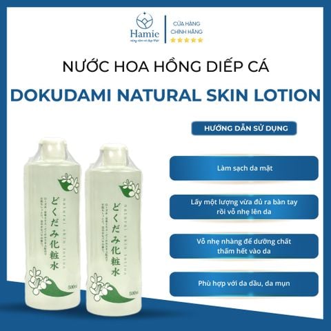 Nước Hoa Hồng Diếp Cá Dokudami Natural Skin Lotion 500ml Nhật Bản
