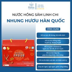 Nước Hồng Sâm Linh Chi Nhung Hươu Hàn Quốc 70ml x 20 Gói