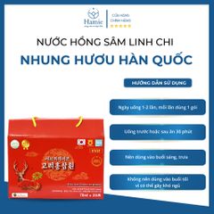 Nước Hồng Sâm Linh Chi Nhung Hươu Hàn Quốc 70ml x 20 Gói