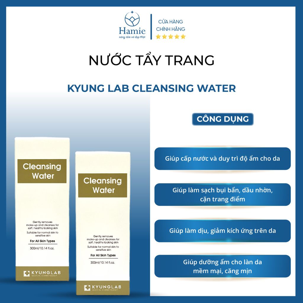 Nước Tẩy Trang Kyung Lab Cleansing Water 300ml Hàn Quốc