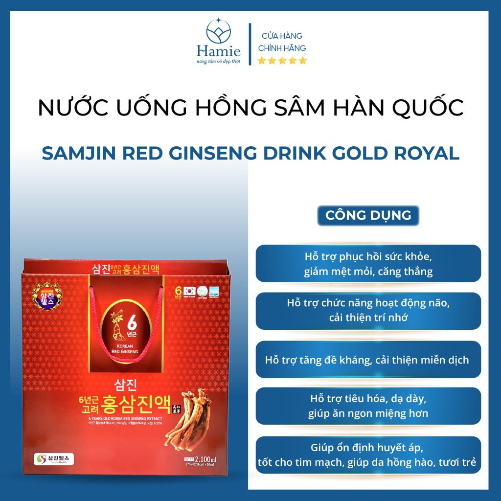 Nước Hồng Sâm 6 Năm Tuổi Premium 70ml x 30 Gói Hàn Quốc