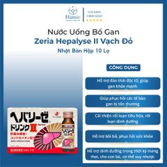 Nước Uống Bổ Gan Zeria Hepalyse II Vạch Đỏ Nhật Bản Hộp 10 Lọ