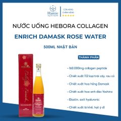 Collagen Hebora Nhật Bản Enrich Damask Rose Water 500ml