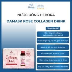 Collagen Hebora Dạng Túi Damask Rose Collagen Drink Hộp 10 Lọ Nhật Bản
