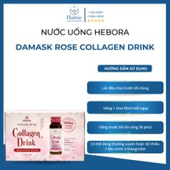 Collagen Hebora Dạng Túi Damask Rose Collagen Drink Hộp 10 Lọ Nhật Bản