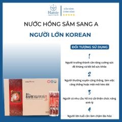 Nước Hồng Sâm Sang A Người Lớn Korean 10ml x 30 Gói Hàn Quốc