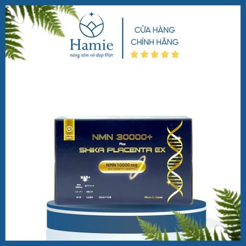 Nước Uống Tế Bào Gốc Nhau Thai NMN 30000+ Plus Shika 50ml x 10 Lọ Nhật Bản