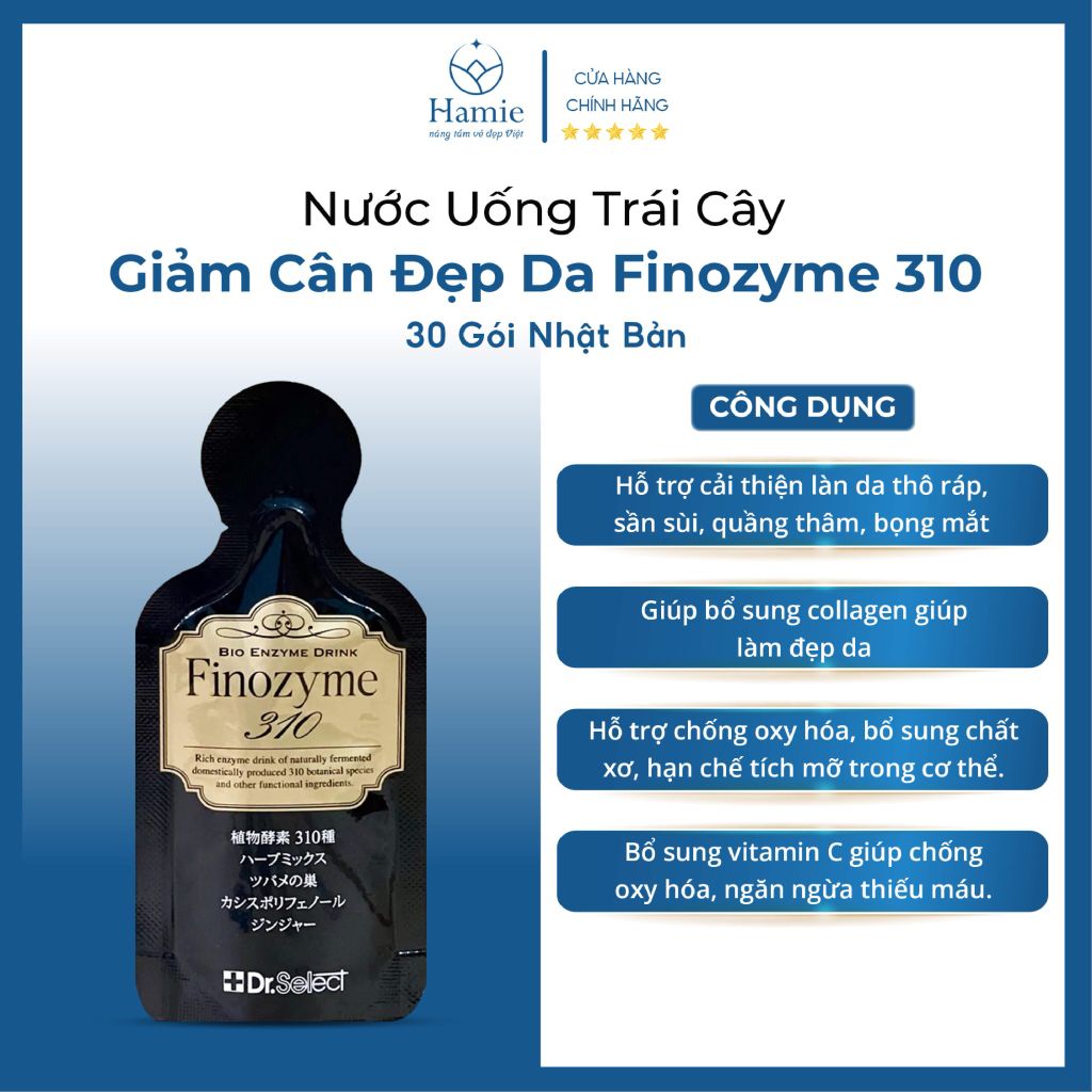 Nước Uống Trái Cây Finozyme Giảm Cân Đẹp Da 310 30 Gói Nhật Bản