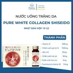 Nước Uống Trắng Da Shiseido Pure White 50ml x 10 Lọ Nhật Bản