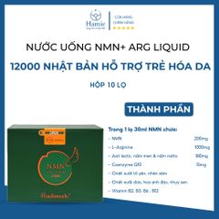 Nước Uống NMN+ ARG Liquid 12000 hộp 10 lọ Nhật Bản
