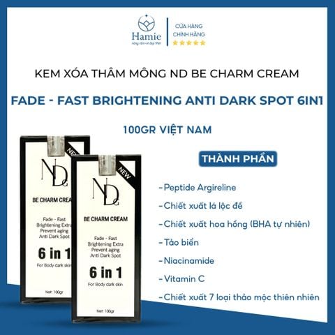 Kem Giảm Thâm Be Charm Cream 6in1 For Body Dark Skin 100gr Việt Nam